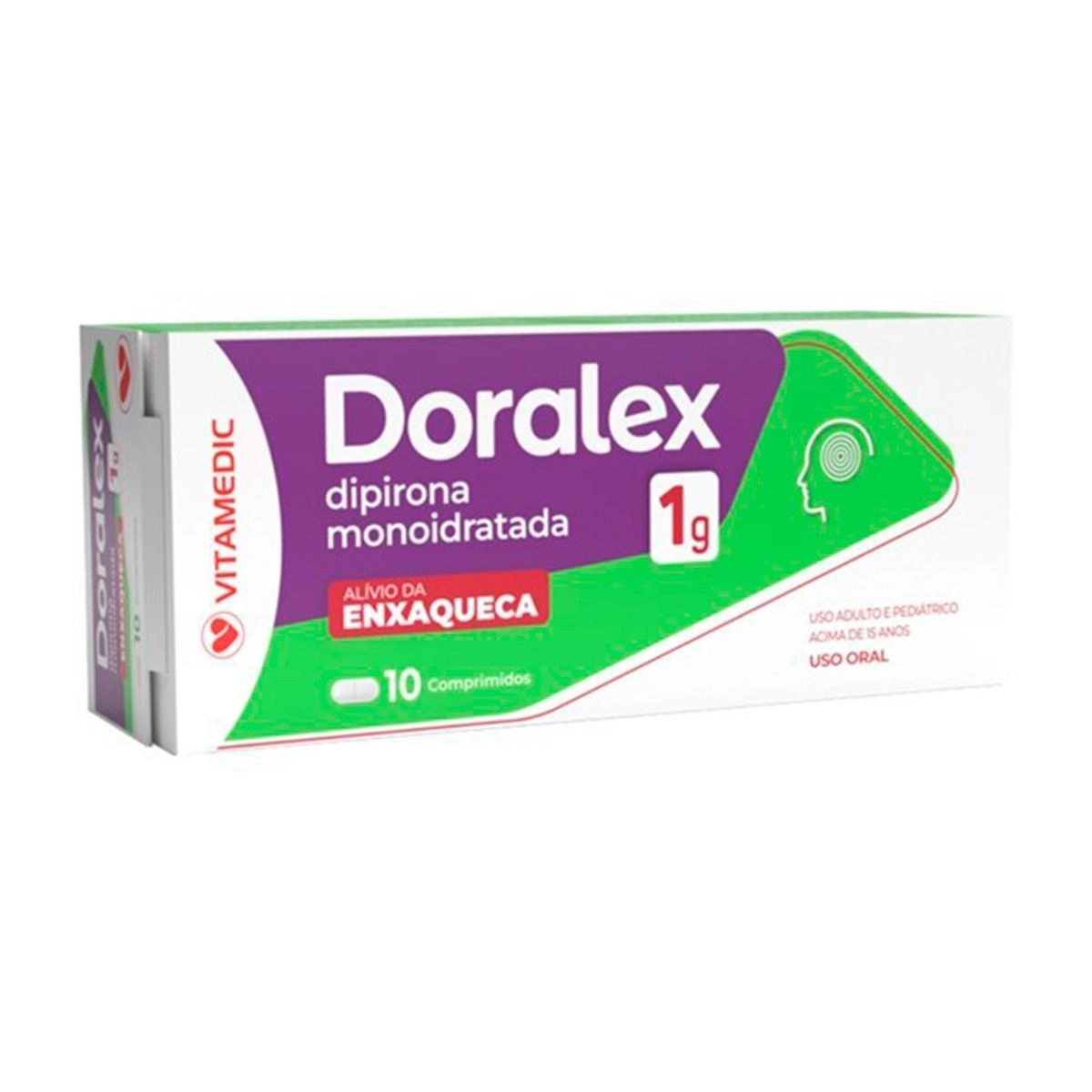 Doralex dipirona monoidratada 1g com 10 comprimidos-vitamedic_jpg
